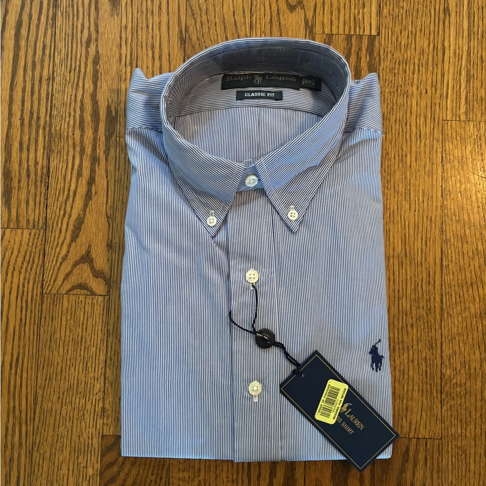 Ralph Lauren Striped Dress Shirt Classic Fit